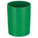 Подставка-стакан СТАММ «Лидер», пластиковая, круглая, зеленая