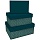 Набор прямоугольных коробок 3в1, MESHU «Emerald style. Base. », (19×12×7.5-15×10×5см)