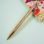 Ручка шариковая автоматическая MESHU «Gold» синяя, 1.0мм