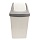 Ведро-контейнер 50 л, с крышкой (качающейся), для мусора, «Свинг», 74×40×35 см, серое, IDEA