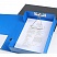 превью Короб архивный картон/пластик COMIX на кнопке 325×68×243 мм синий до 500 листов