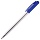 Ручка шариковая масляная STAFF EVERYDAY OBP-290, СИНЯЯ, трехгранная, узел 0.7 мм, линия письма 0.35 мм