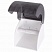 превью Диспенсер для туалетной бумаги в стандартных рулонах, тонированный серый, ЛАЙМА, 605044