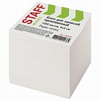 Блок для записей STAFF, проклеенный, куб 8×8 см,1000 листов, белый, белизна 90-92%