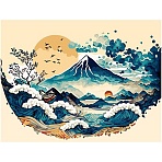 Картина по номерам на холсте ТРИ СОВЫ «Япония», 30×40, с акриловыми красками и кистями