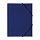 Папка на резинке СТАММ, А4, 500мкм, синяя