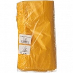 Пакет-майка ПНД желтый 18 мкм (30+14×57 см, 100 штук в упаковке)