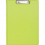 Папка-планшет с зажимом Attache Bright colours A4 салатовая с крышкой