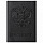 Обложка для паспорта натуральная кожа флоттер, «Герб», черная, BRAUBERG, 237198
