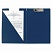 превью Папка-планшет ОФИСМАГ, А4 (340×240 мм), с прижимом и крышкой, картон/ПВХ, РОССИЯ, синяя