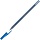 Ручка шариковая ICO STAR автомат синий клип/белый корпус, синий ст. 0,5мм