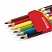 превью Карандаши цветные BRAUBERG, 6 цветов, утолщенные, трехгранные, картонная упаковка, с изображением мальчика