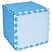 превью Коврик-пазл напольный 0.9×0.9 м, мягкий, синий, 9 элементов 30×30 см, толщина 1 см, ЮНЛАНДИЯ