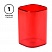 превью Подставка-стакан СТАММ «Фаворит», пластиковая, квадратная, тонированная красная