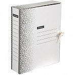 Папка архивная с завязками OfficeSpace «Standard» плотная, микрогофрокартон, 75мм, белая, 700л. 