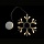 Световая фигура на присоске ЗОЛОТАЯ СКАЗКА «Снежинка», 12 LED, на батарейках, теплый белый