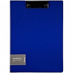 Папка-планшет с зажимом Berlingo «Steel&Style» A4, пластик (полифом), синяя