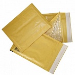 Конверт-пакет с прослойкой из пузырчатой пленки, комплект 10 шт., 240×330 мм, отрывная полоса, крафт-бумага, коричневый