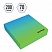 превью Блок для записи декоративный на склейке Berlingo «Radiance» 8.5×8.5×2, голубой/зеленый, 200л. 
