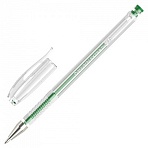 Ручка гелевая BRAUBERG «EXTRA», ЗЕЛЕНАЯ, корпус прозрачный, узел 0.5 мм, линия 0.35 мм