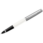 Ручка-роллер Parker «Jotter Originals White Chrome СT» черная, 0.8мм, подарочная упаковка