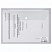 превью Папка-конверт с кнопкой BRAUBERG, А4, прозрачная, до 100 листов, 0,15 мм