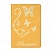 превью Обложка для паспорта OfficeSpace «Бабочки» мягкий полиуретан, золотая, тиснение золотом