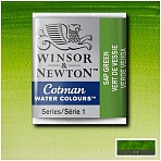 Набор акварели Winsor&Newton «Cotman», малая кювета, 3шт, зеленая крушина