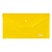 превью Папка-конверт на кнопке СТАММ С6, 180мкм, пластик, прозрачная, желтая