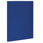 Папка с боковым металлическим прижимом STAFF, синяя, до 100 листов, 0.5 мм, 229232