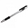 Ручка шариковая масляная с грипом BRAUBERG «i-Rite GT», ЧЕРНАЯ, корпус прозрачный, узел 0.7 мм,143301