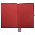 превью Блокнот А5 (148×218 мм), BRAUBERG «DUO», под кожу с резинкой 80 л., клетка, красный/бирюзовый