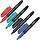 Набор маркеров перманентных Attache 4 цвета (толщина линии 1.5-3 мм)