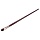 Кисть художественная синтетика бордовая Гамма «Вернисаж», плоскоовальная №16, длинная ручка