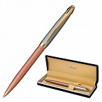 Ручка подарочная шариковая GALANT «DECORO ROSE», корпус хром/розовый, детали золотистые, узел 0.7 мм, синяя
