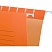 превью Папка подвесная Attache Foolscap, картон оранжевый, до 200л., 5шт/уп