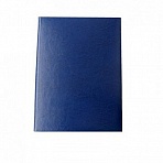 Папка адресная Небраска А4 рециклированная кожа синяя (выклейка - дизайнерская бумага)