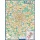 Настенная карта Москва современная 1.2×1.6м 1:34тыс с каждым домом