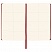 превью Блокнот А5 (138×213 мм), BRAUBERG ULTRA, балакрон, 80 г/м2, комбинированный блок, 100 л., красный