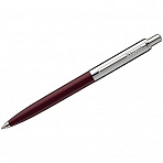 Ручка шариковая Luxor «Star» синяя, 1.0мм, корпус бордовый/хром, кнопочный механизм