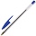 Ручка шариковая масляная STAFF эконом, корпус прозрачный, синяя