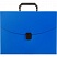 превью Папка-портфель пластиковая Attache Economy A4 синяя (330×35×250 мм, 1 отделение)