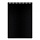 Блокнот, А5, 80 листов, гребень, обложка пластик, HATBER, «DIAMOND»-черный, 145×205 мм, 80Б5B1гр_02001