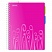 превью Бизнес-тетрадь Attache Fantasy (А4, 140л, пласт обл, с разд, спираль, розовый)