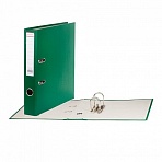 Папка-регистратор, покрытие пластик, 50 мм, ПРОЧНАЯ, с уголком, BRAUBERG, зеленая