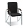 Конференц-стул Samba черный (искусственная кожа/орех/металл хромированный)
