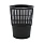 Корзина для мусора 19 л пластик черная (32×32 см)