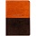 Обложка для паспорта OfficeSpace «Duo», кожа, осень+коричневый, тиснение фольгой