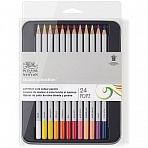 Набор цветных карандашей Winsor&Newton 24 цв., в метал коробке
