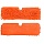 Насадка МОП для швабры OfficeClean Professional двусторонняя, 40×10см, микрофибра, оранжевая